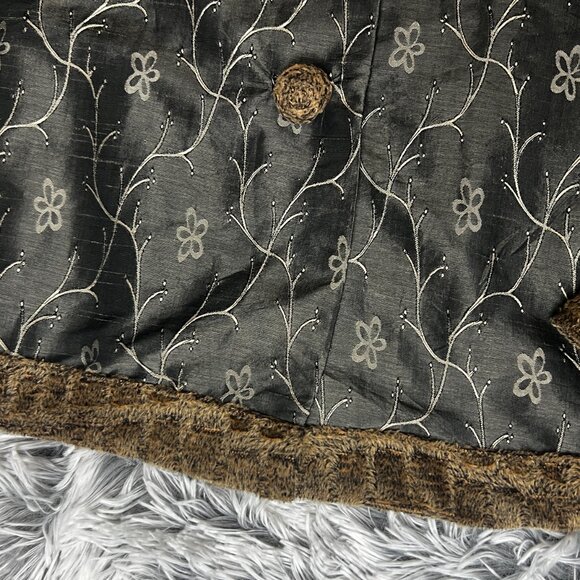 Broadway Vintage Collection NY Floral Embroidered Jacket One Size See Photos - Picture 6 of 12